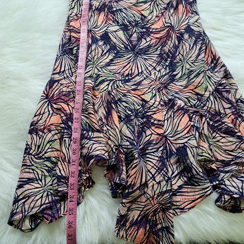 Soprano Boho Floral Asymmetrical Sleeveless Dress Size Small - Picture 8 of 8